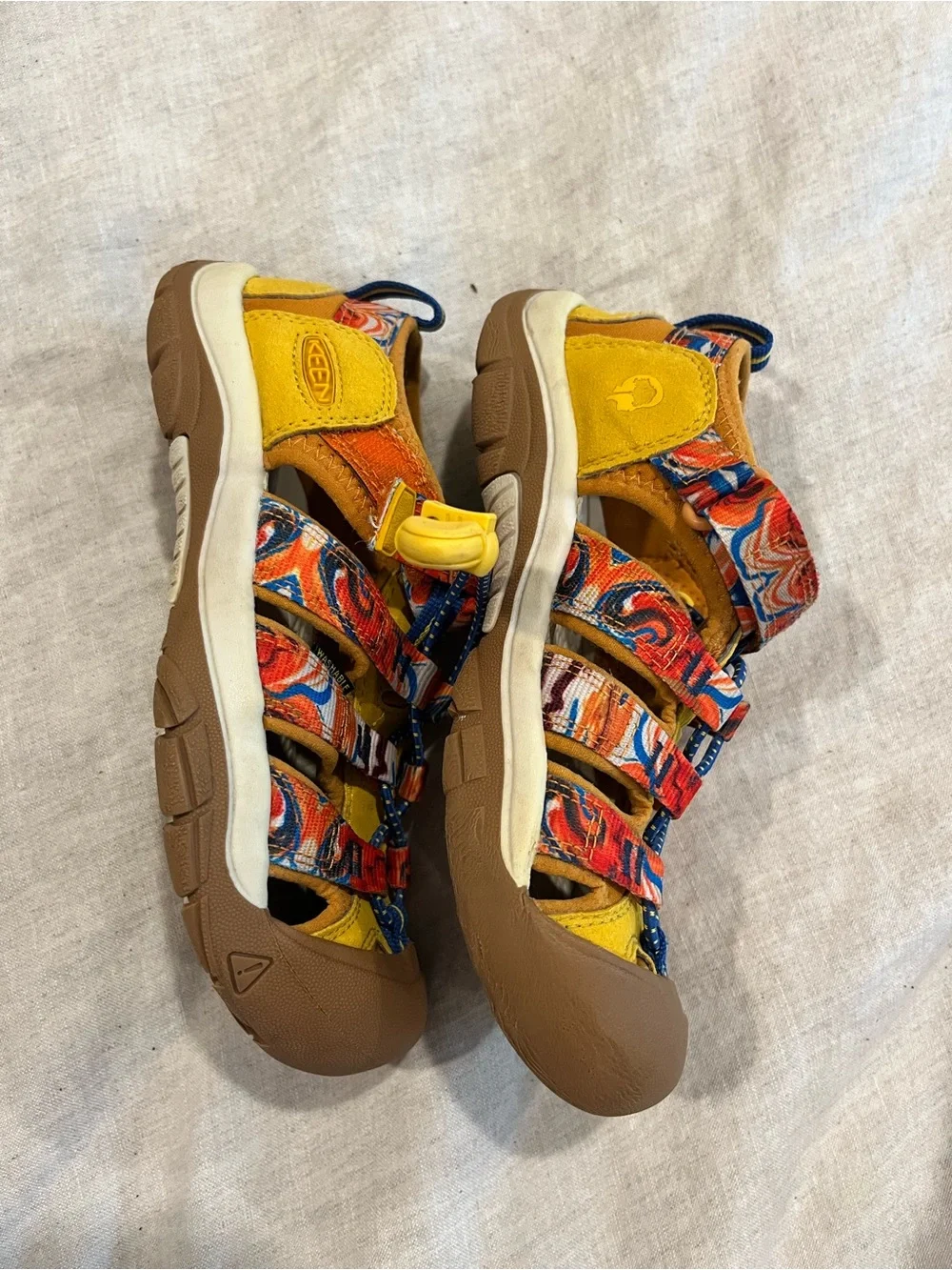 Keen Kids Yellow Multicolor Closed-Toe Outdoor Sandals